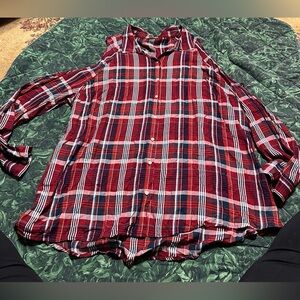 Cato Cold shoulder flannel